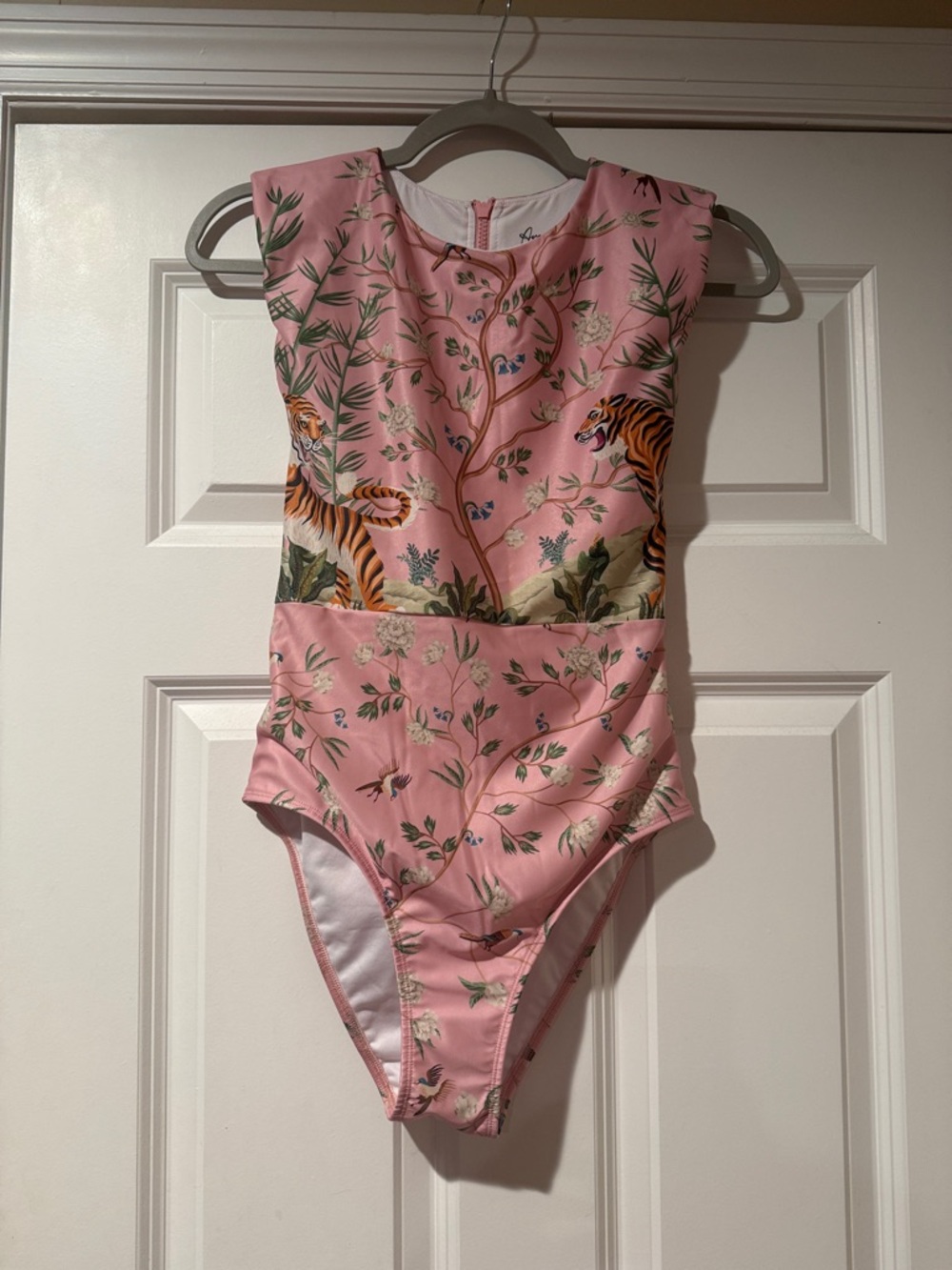 Averie Melina Floral Tiger One-Piece Swimsuit Size Small S